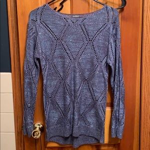 Blue shimmer sweater